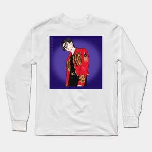 Wooyoung Of Ateez of Kpop Long Sleeve T-Shirt